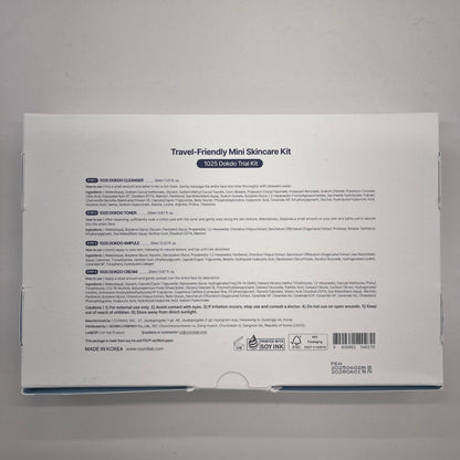 1025 DOKDO TRIAL KIT(CLEANSER 30ML+TONER 20ML+AMPOULE 10ML+CREAM 20ML)