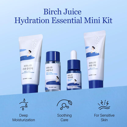 BIRCH JUICE TRIAL KIT  (CLEANSER 30ML+TONER 20ML+AMPOULE 10ML+CREAM 20ML)