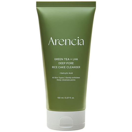 GREEN TEA + LHA DEEP PORE RICE CAKE CLEANSER 150ML