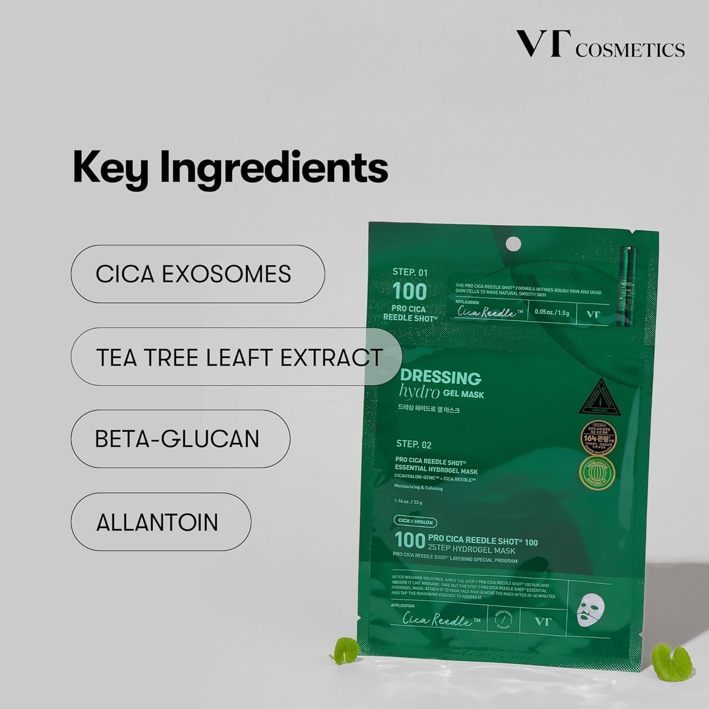 (1EA) PRO CICA REEDLE SHOT® 100 2STEP HYDROGEL MASK