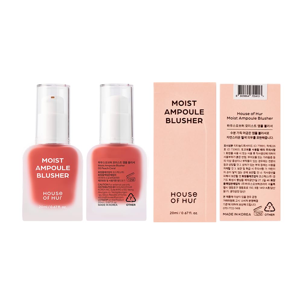 MOIST AMPOULE BLUSHER #PEACH CORAL 20ML