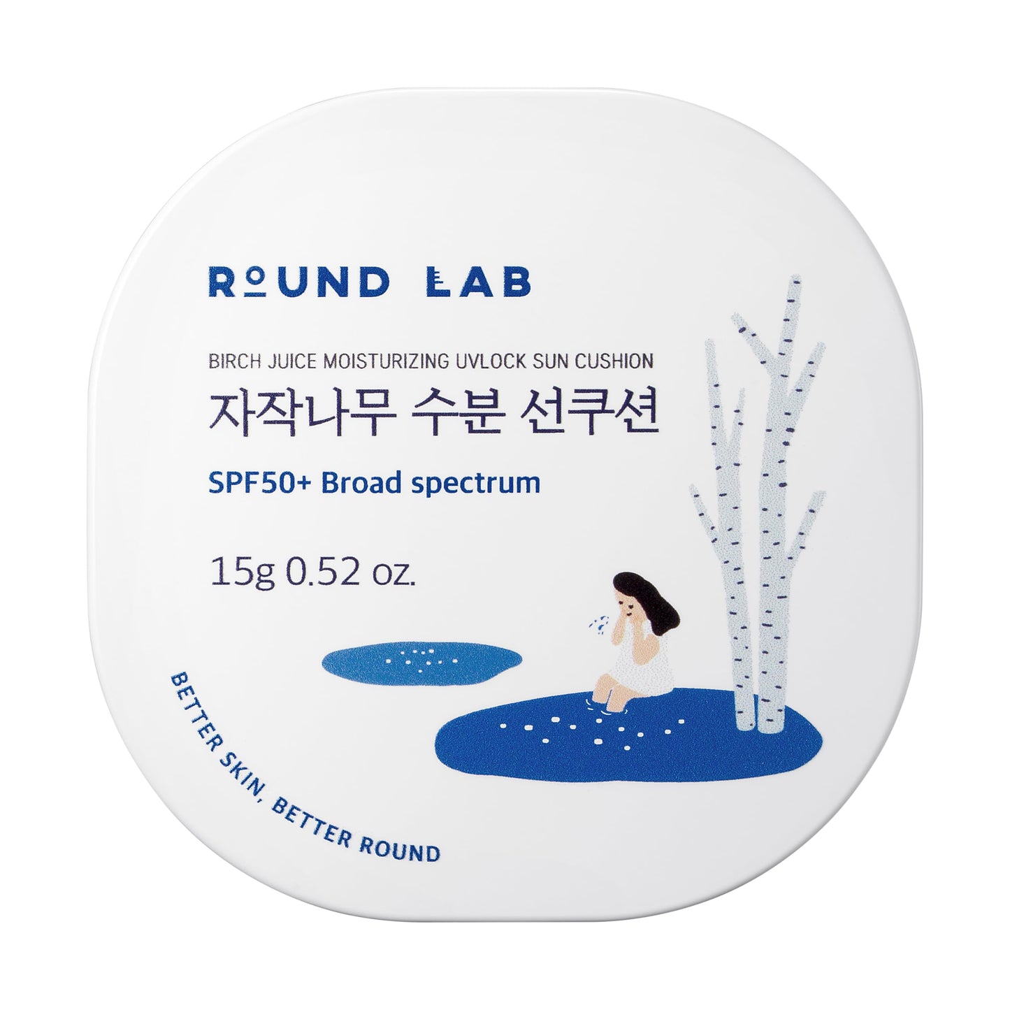 [Round Lab] (OTC) BIRCH JUICE MOISTURIZING UVLOCK SUN CUSHION_15g