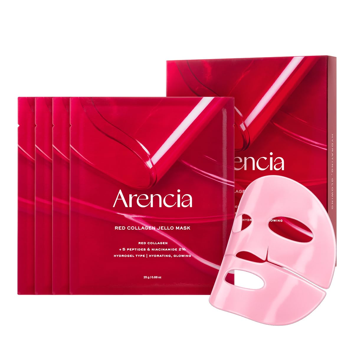 (4EA) Red Collagen Jello Mask 25g