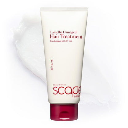 Camellia Damaged Hair Treatment 320ml/10.82 fl.oz | Deep Repair Conditioner for Dry & Damaged Hair with Jeju Camellia Oil & Hydr