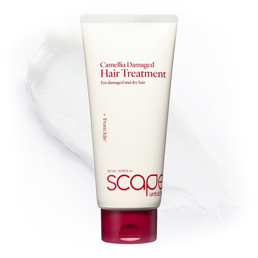 Camellia Damaged Hair Treatment 320ml/10.82 fl.oz | Deep Repair Conditioner for Dry & Damaged Hair with Jeju Camellia Oil & Hydr