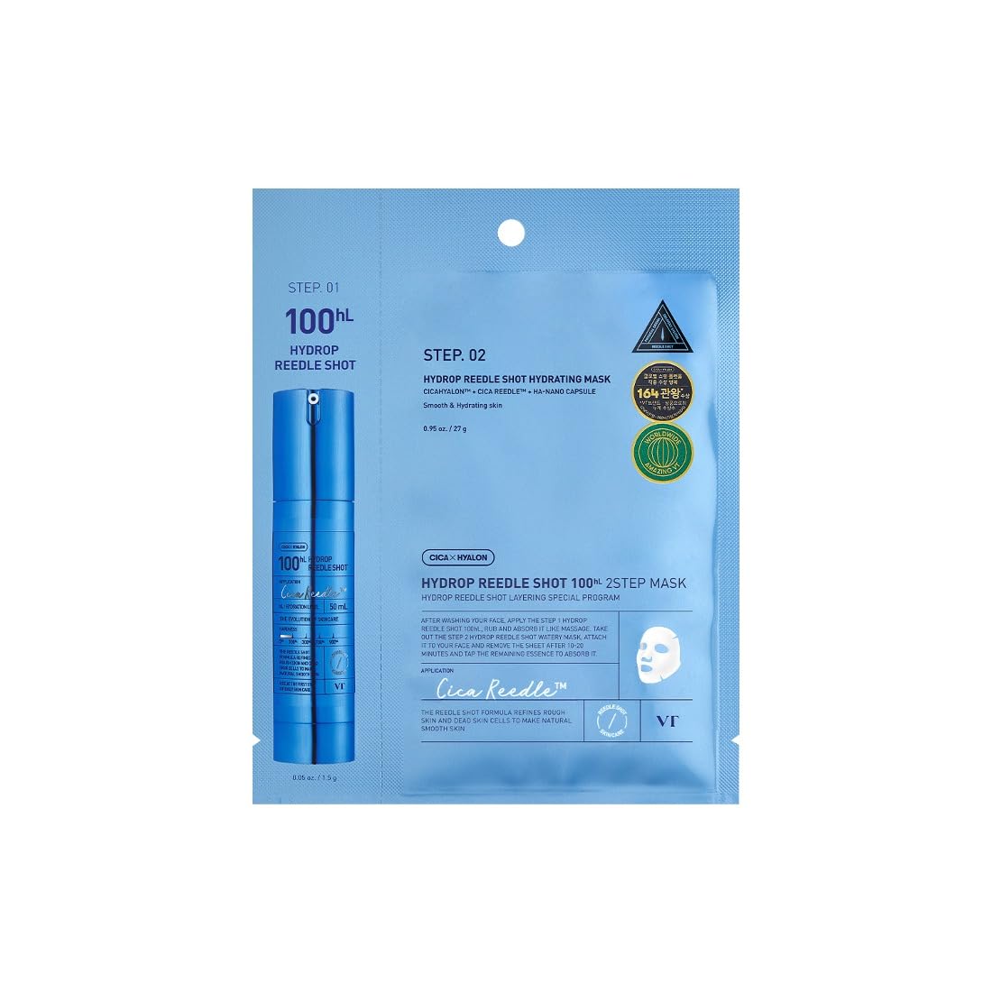 (1EA) HYDROP REEDLE SHOT 100hL 2-STEP MASK