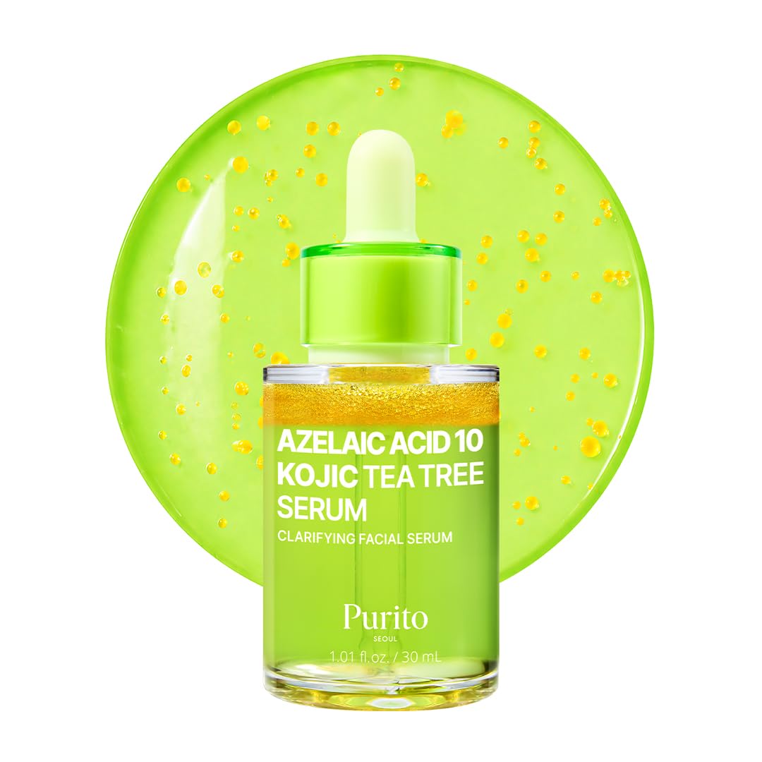 PURITO Azelaic Acid 10% + Kojic Acid + Tea Tree Facial Serum | for Acne & Marks