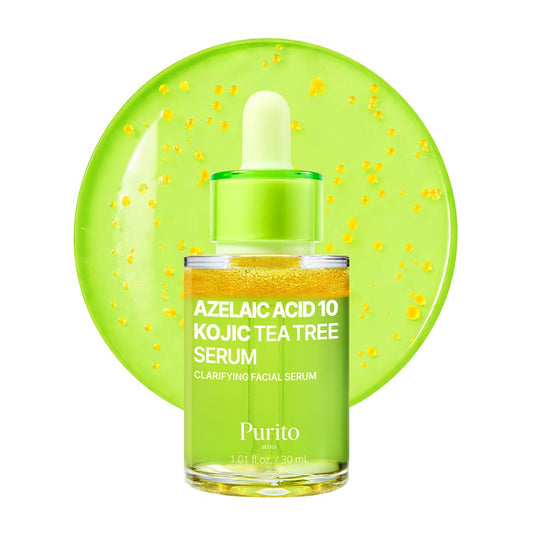 PURITO Azelaic Acid 10% + Kojic Acid + Tea Tree Facial Serum | for Acne & Marks