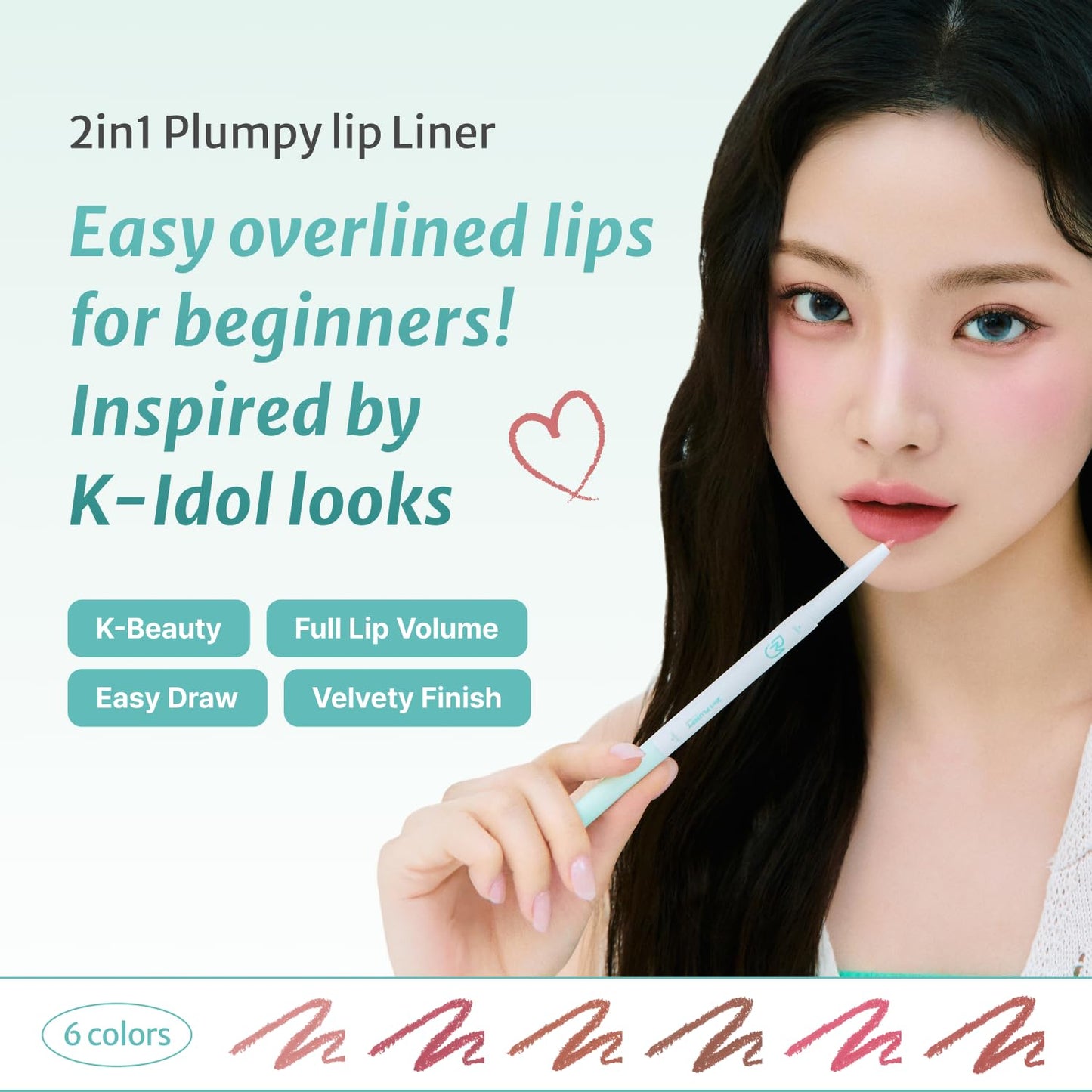2in1 Plumpy Lip Liner P03 Soft Peach (0.36g)