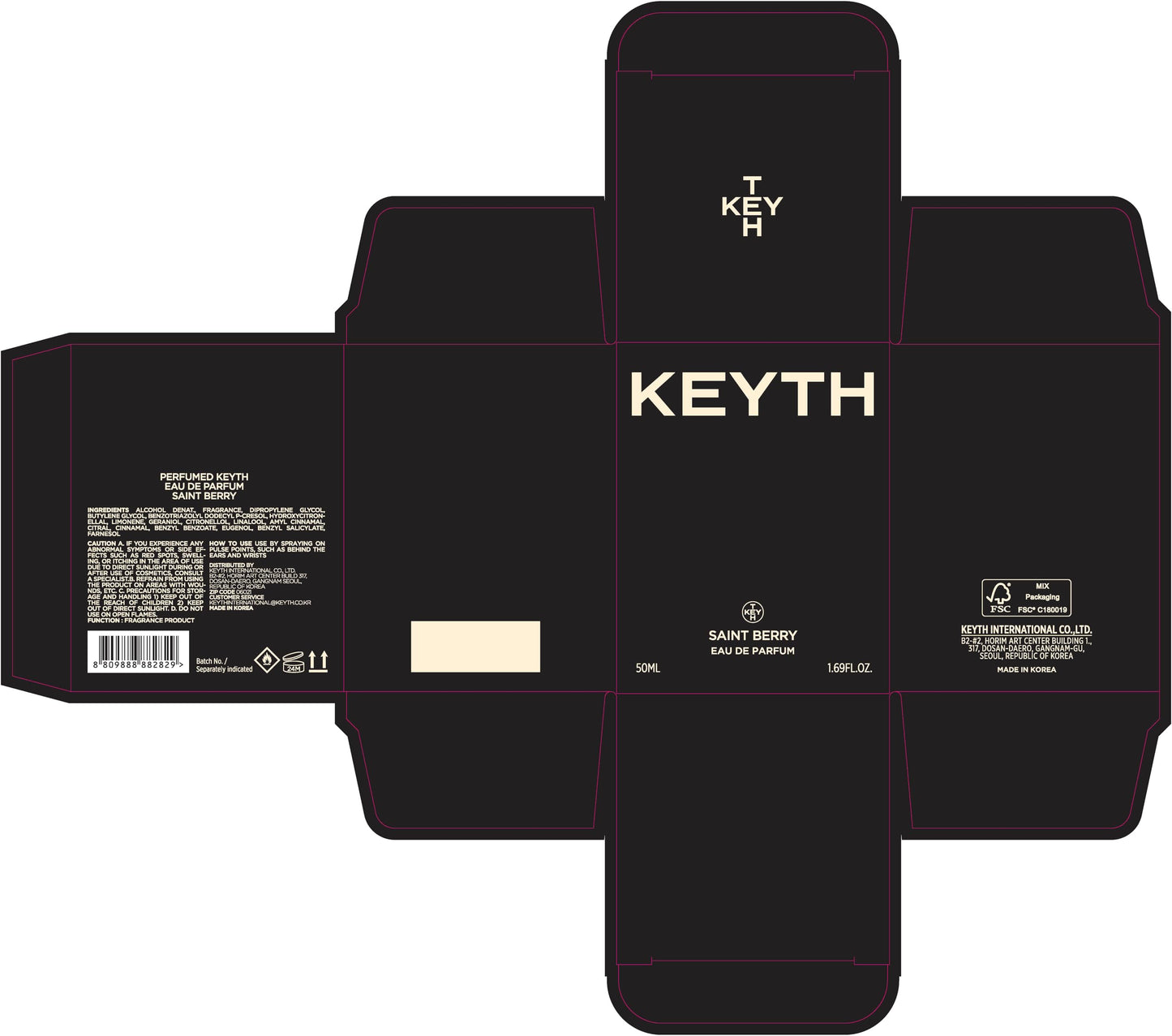 [KEYTH] PERFUMED KEYTH EAU DE PARFUM SAINT BERRY 50ML
