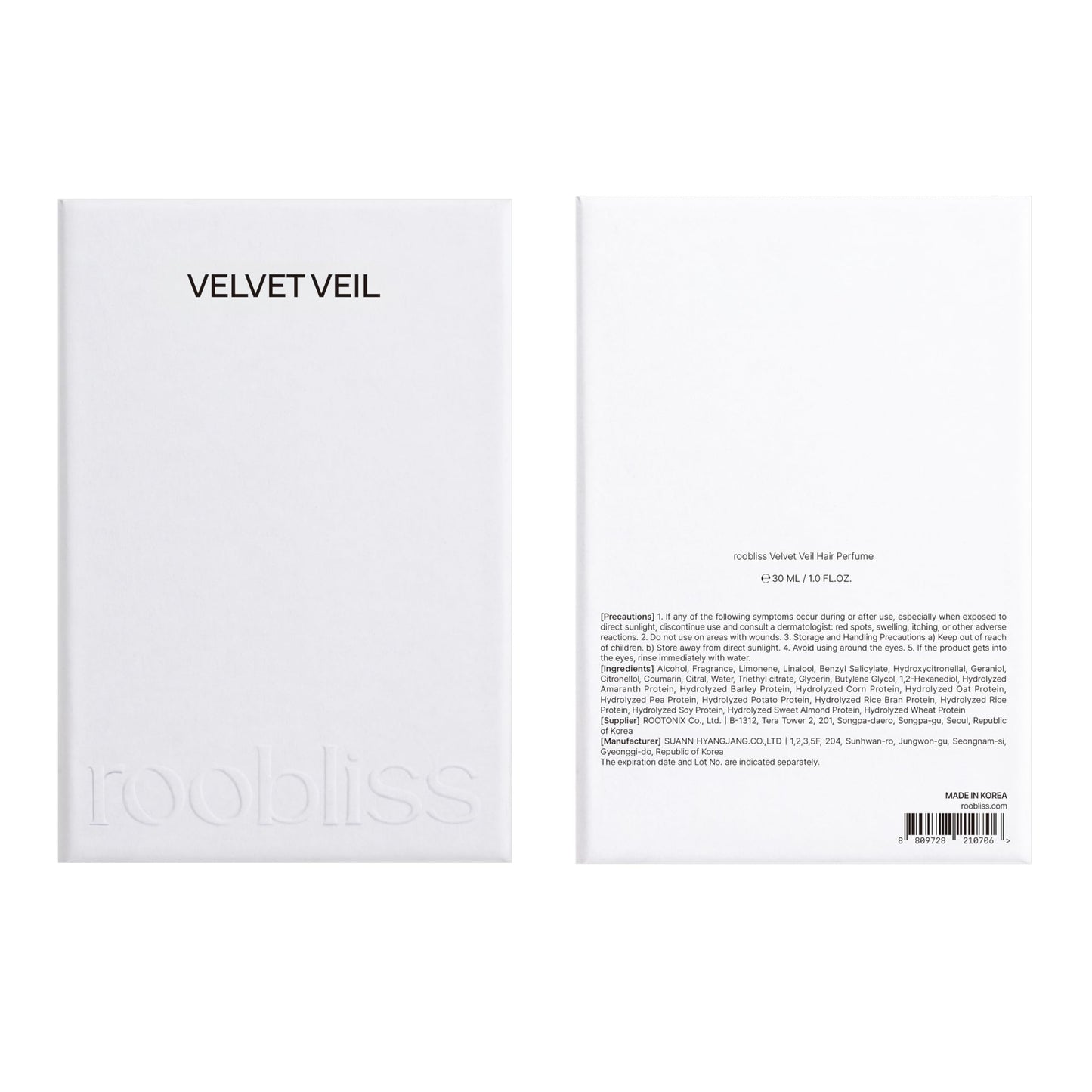 roobliss Velvet veil HAIR PERFUME 30ml
