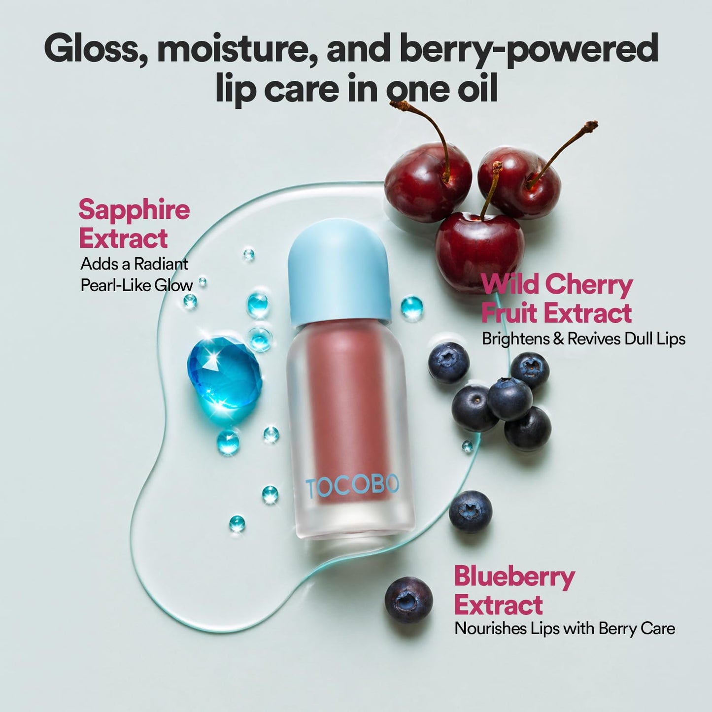 [GLOBAL] JUICY BERRY PLUMPING LIP OIL 06 BERRY CANDY