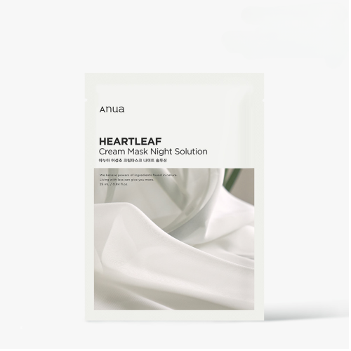 [RENEW] [1EA] HEARTLEAF CREAM SHEET MASK NIGHT SOLUTION 25ml