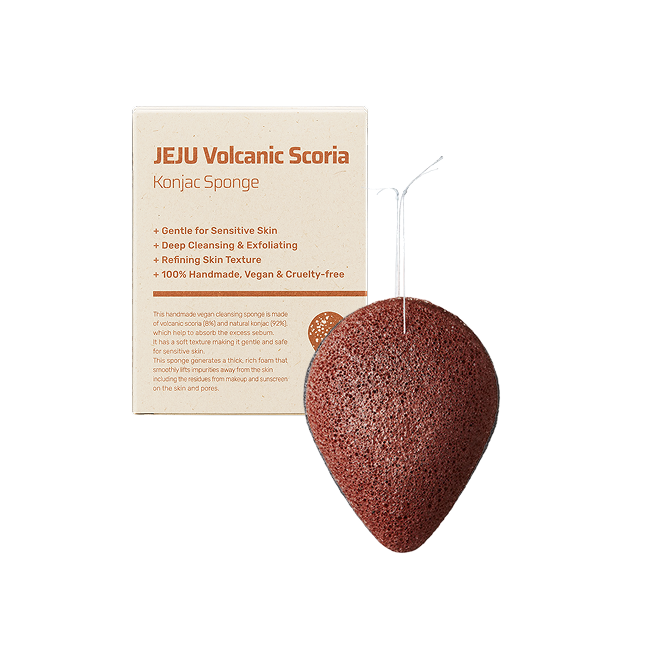 [PURITO] JEJU VOLCANIC SCORIA KONJAC SPONGE 7G