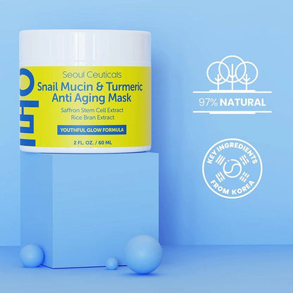 Snail Mucin & Tumeric Anti-Aging Mask 60ml