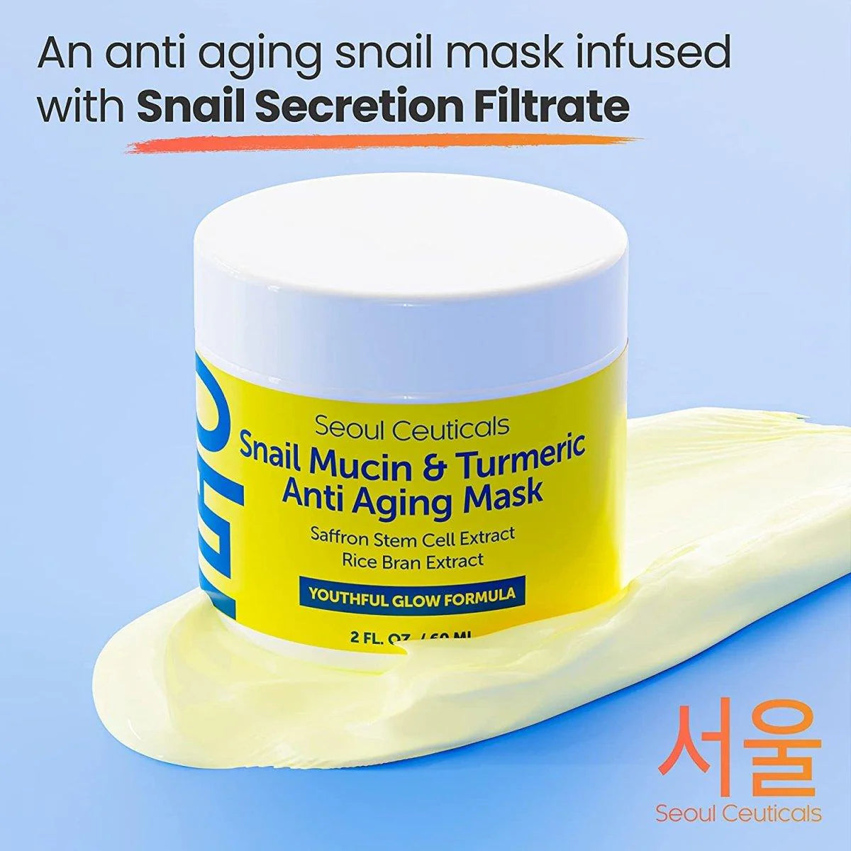 Snail Mucin & Tumeric Anti-Aging Mask 60ml