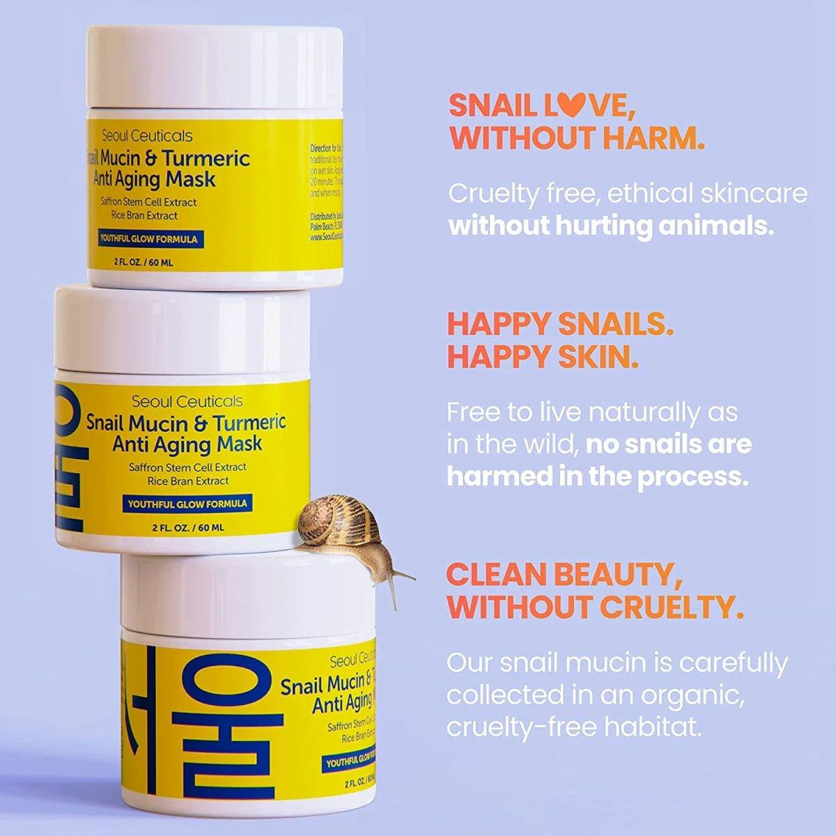 Snail Mucin & Tumeric Anti-Aging Mask 60ml